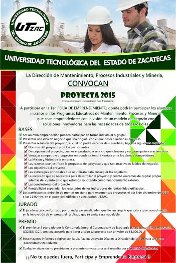 Convocatoria: PROYECTA 2015