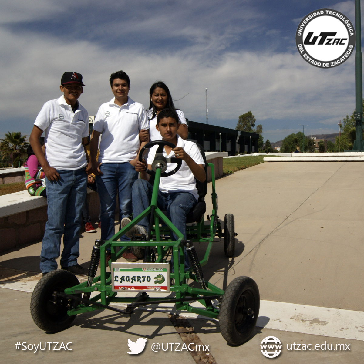 Carrera GoKart con pedales de la carrera de Mecatrónica