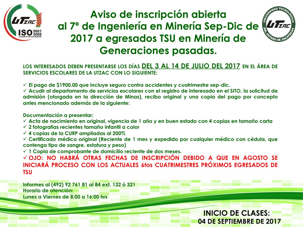 AVISO PARA 7MO DE MINERÍA 2017 copy