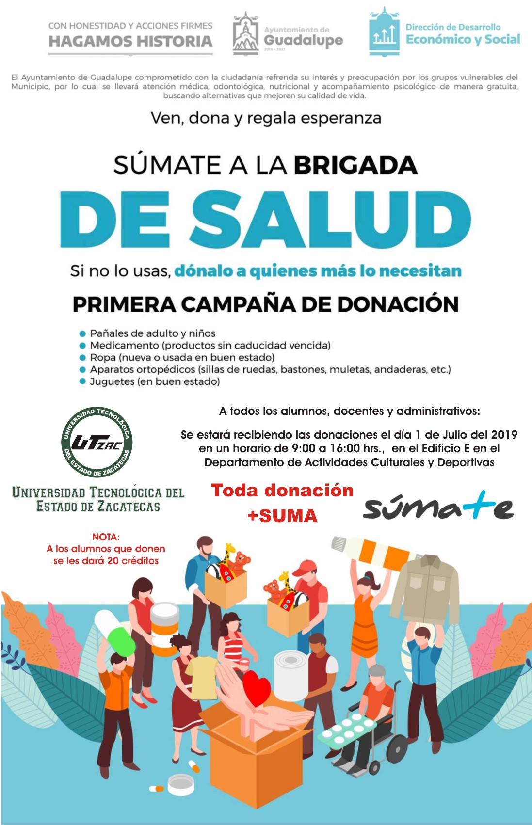 Primera campaña de donación