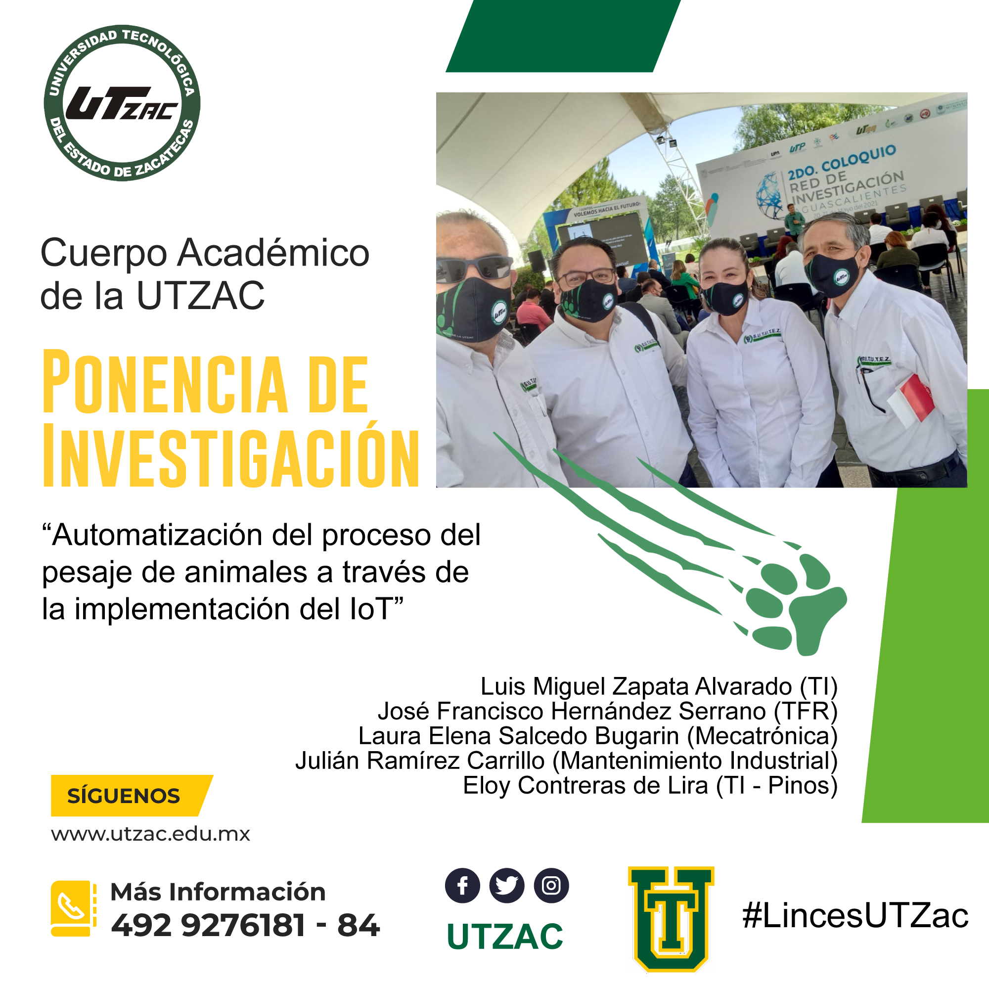 (Español) Presenta Cuerpo Académico de la UTZAC artículo científico sobre la automatización de la ganadería