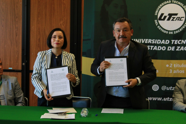 La Universidad Tecnológica del Estado de Zacatecas firma convenio de colaboración con la Comisión de Derechos Humanos del Estado de Zacatecas