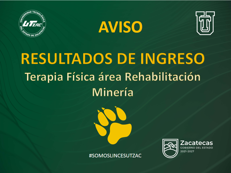 RESULTADOS DE INGRESO Terapia Física área Rehabilitación Minería